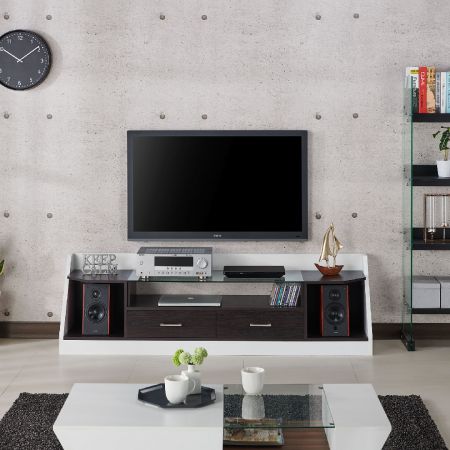 Meuble TV en verre de style moderne et contemporain - Meuble TV en verre de style moderne et contemporain